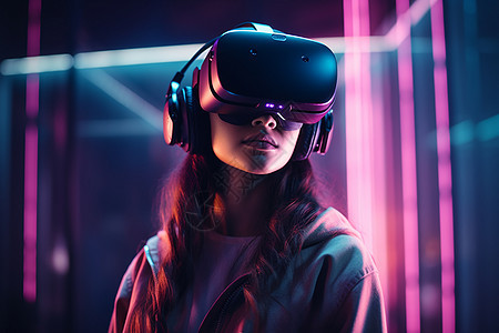 炫酷光影的VR技术图片