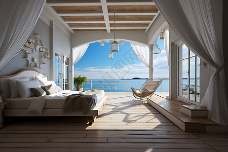 海边的别墅卧室图片