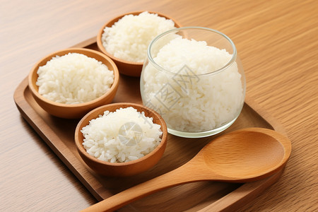 的白米饭背景图片
