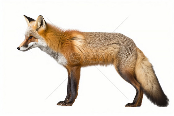 一头红狐狸图片
