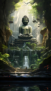 佛陀雕塑图片