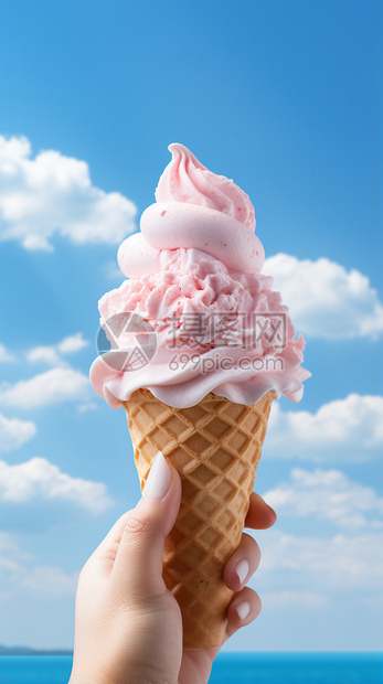 奶油冰激凌图片