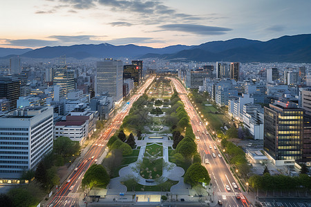 繁华都市夜景背景图片