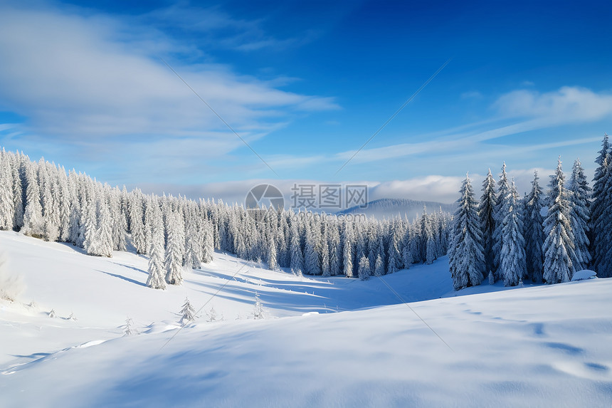 雪山之冬图片