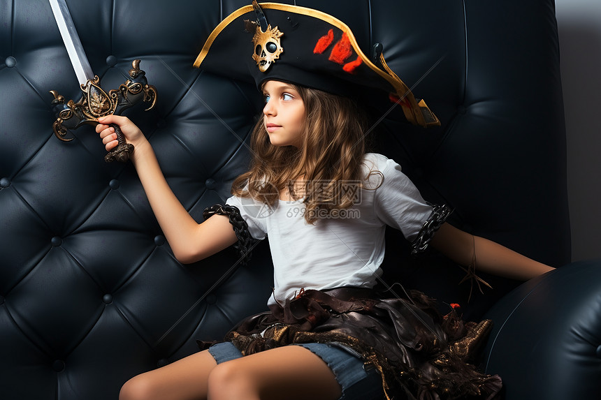幻想中的小女海盗图片