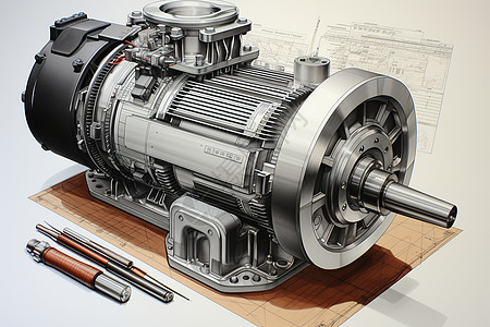 电动机设计图图片