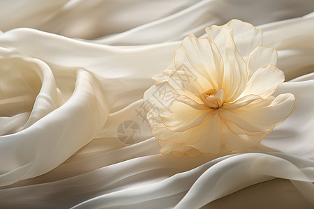 纱巾上的花背景图片