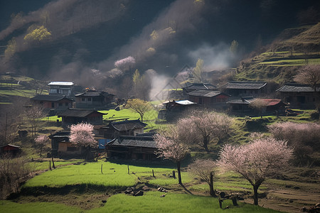 乡村的风景照片图片