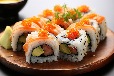 日式寿司摆盘图片