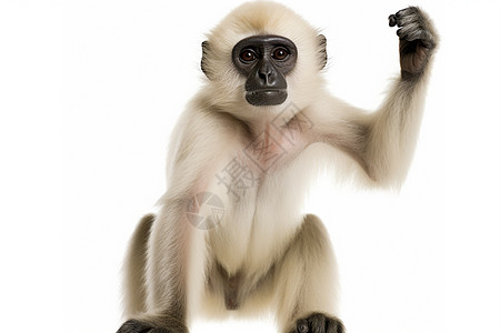 野生动物灰叶猴背景图片