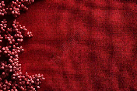 浆果铺在红布上背景图片