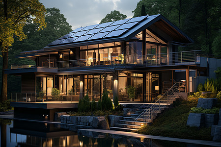 绿色能量生态建筑图片