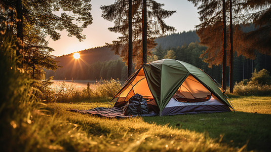 露营的帐篷图片