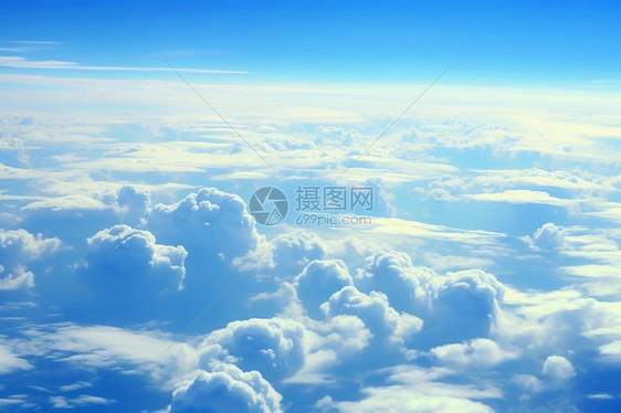 天空上的白云图片
