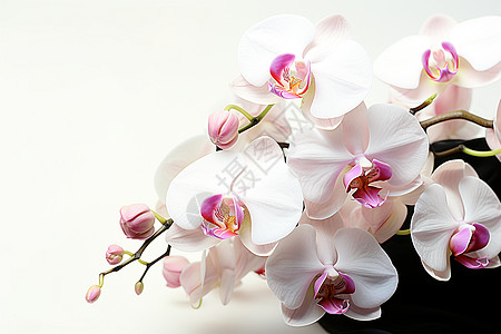 粉白兰花优雅绽放图片