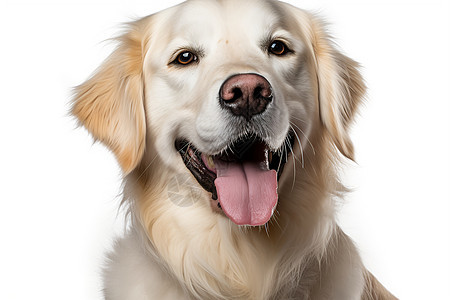 可爱微笑的金毛犬图片