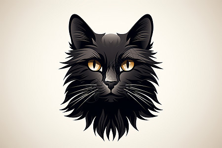 黑猫的图标背景图片