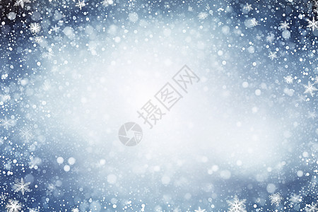 白雪皑皑中的冬日图片
