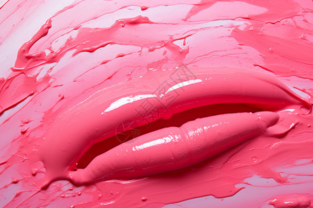 粉色的嘴唇图片