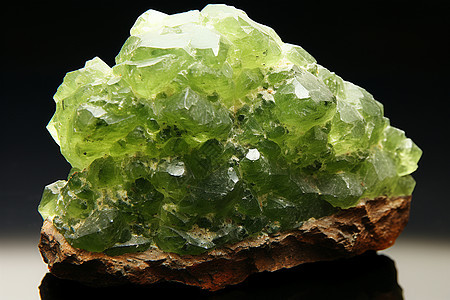绿色水晶矿石图片