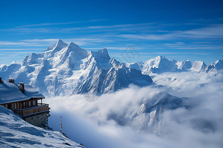 大雪冰雪奇景背景