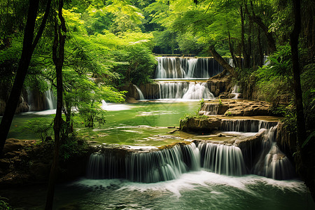 翠绿山峰图片