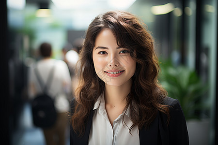 办公室女郎背景图片