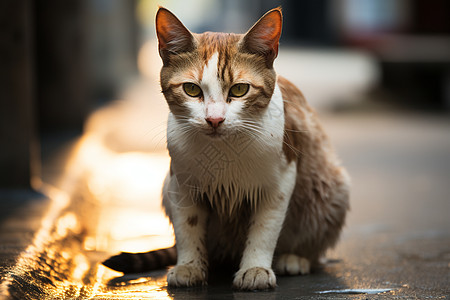 瘦小的小猫可爱瘦小高清图片