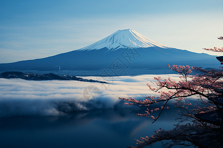 富士山的美景图片