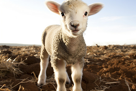 农场的小羔羊图片