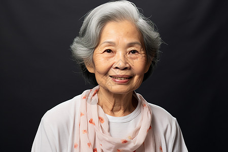 白发老奶奶背景图片