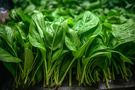 绿色健康的青菜背景图片