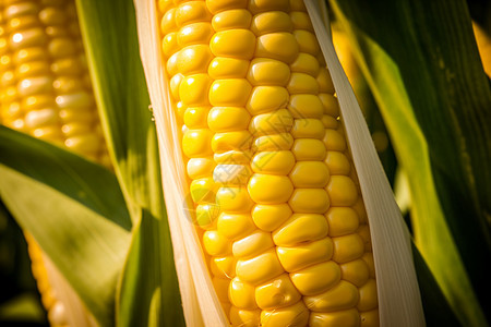 金色玉米背景图片