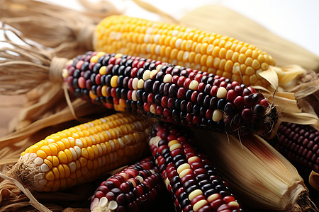 彩色玉米背景图片