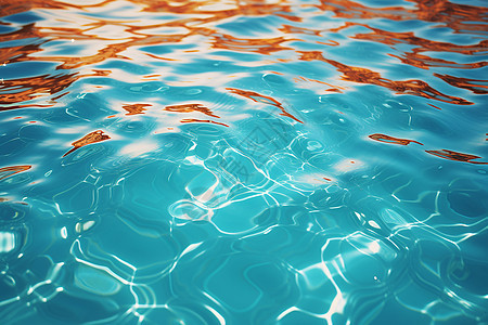 水波荡漾的泳池背景图片