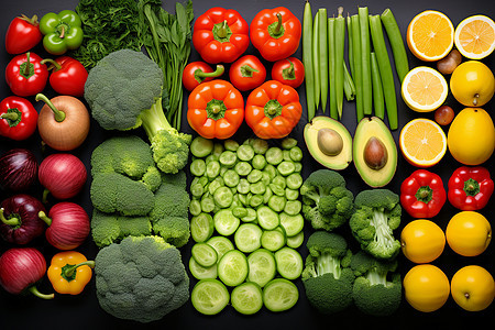 水果和蔬菜展示图片