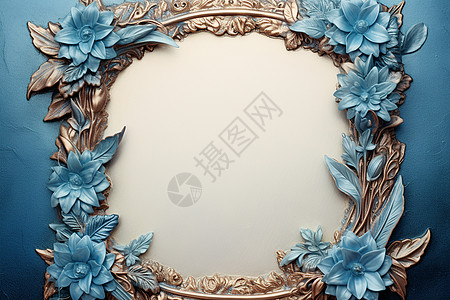 花卉框装饰镜框背景