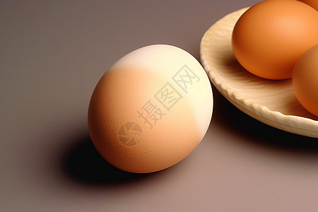 桌面上美味的营养鸡蛋图片