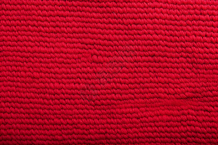 红色的纱线纺织物高清图片