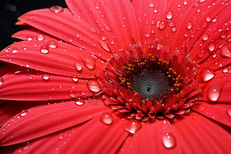 湿润的红花图片