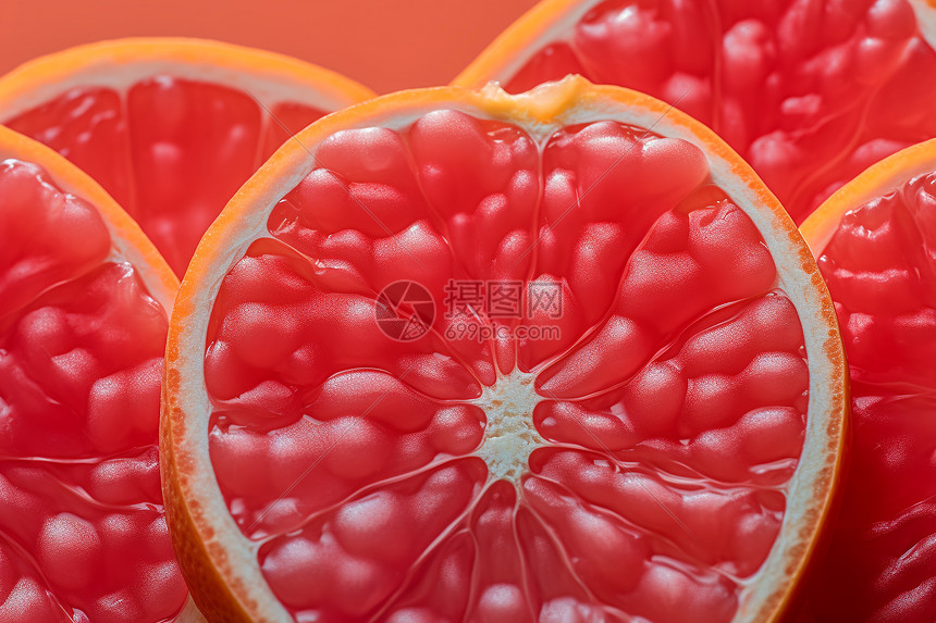 多汁的水果红柚图片