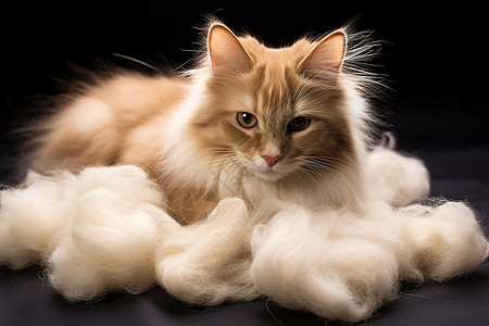 梳理毛发的猫咪图片
