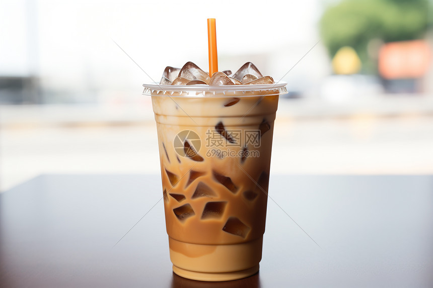 美味的冰冻咖啡图片
