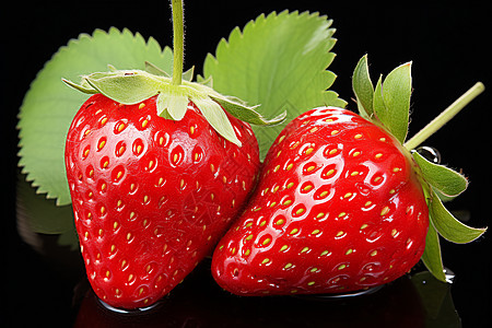 鲜嫩多汁的草莓图片