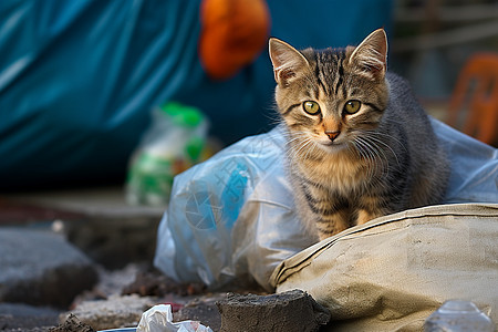 可爱的流浪猫咪图片