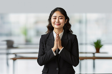 自信的商务女士图片