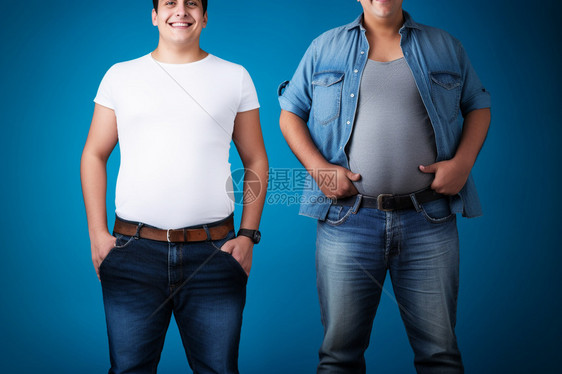 胖瘦男人图片