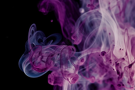 紫色烟雾照片图片