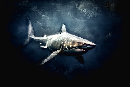 深海里的鲨鱼图片