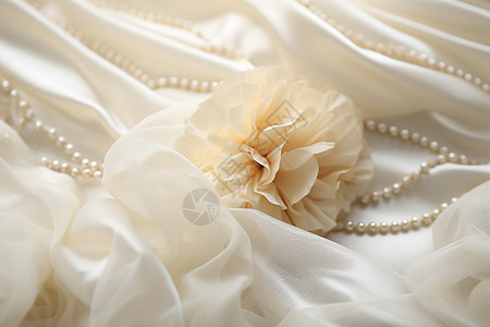 珍珠项链背景图片